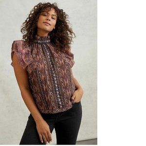 Anthropologie Caricia Ruffled Blouse